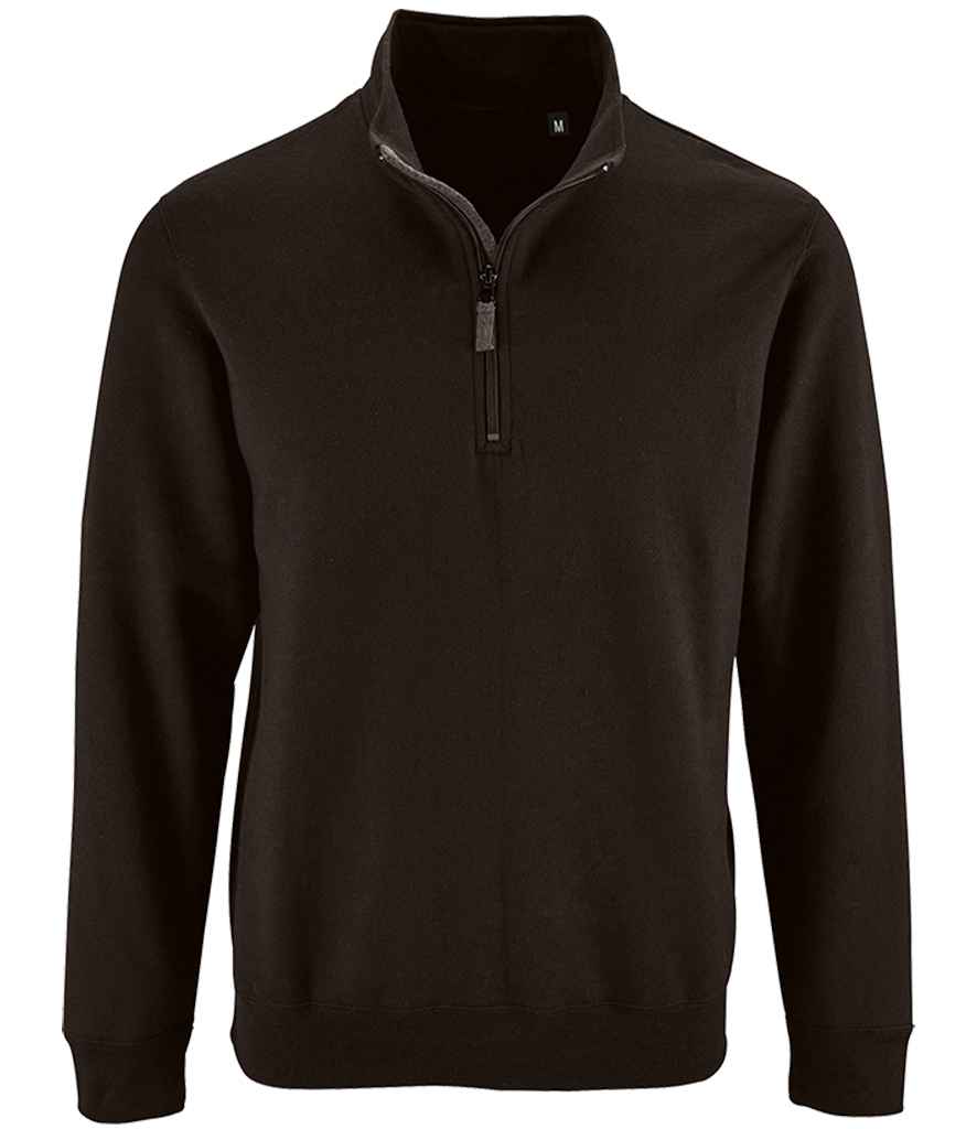 SOL'S 02088 Stan Contrast Zip Neck Sweatshirt